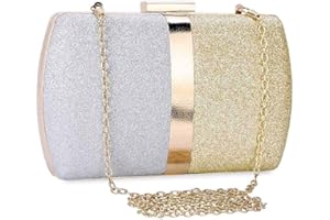 UBORSE Sac de Soirée Pochette Mariage Sac à Main Femme en Bandoulière Chaîne Démontable Superbe Cadeau pour Fête