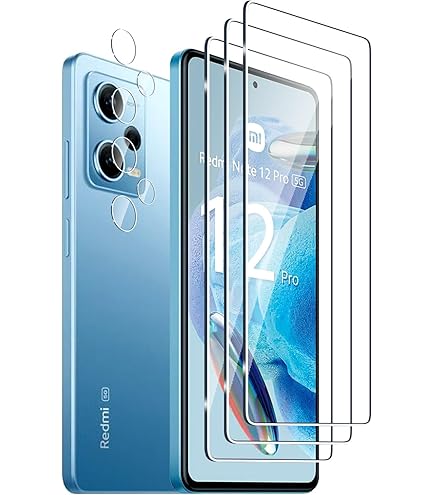 NEW'C 3 Pezzi Vetro Temperato per Xiaomi Redmi Note 12 PRO 12 PRO+ 5G