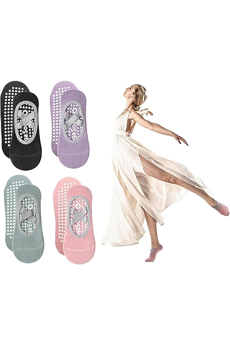 Abbigliamento Pilates Donna Paia Antiscivolo Pilates Calze Per