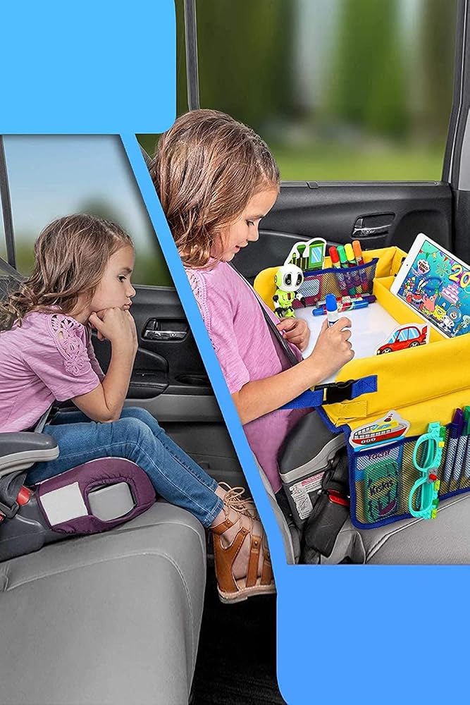 Be Active Katlanabilir Pratik Çocuk Masası Oto Koltuk Sehpası Bebek Aktivite Masası Sarı