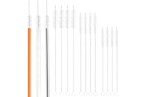 AOTWAN Strohhalm Bürste 12 Stück Enthalten 26 cm/24 cm/20 cm Lange Strohhalm Reinigungsbürste Flaschenbürste Wiederverwendbar Reinigungspinsel für Glas Strohhalme,Strohhalme Edelstahl und Trinkhalme