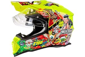 O'NEAL | Casco da moto | Enduro Motorcycle | Aperture di ventilazione per il massimo flusso d'aria e raffreddamento, calotta in ABS, visiera solare integrata | Sierra Helmet | Adulto