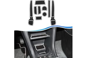 ‎SXCY SXCY Kompatibel mit VW Up GTI e-Up 2013-2023 Antirutschmatten, Up Mittelkonsole Gummimatten Getränkehalter Matte Armlehne Aufbewahrungsbox Rutschmatten VW Up Zubehör (Weiß)