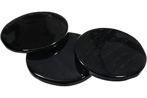 CrystalAge svart obsidian scrying spegel – liten