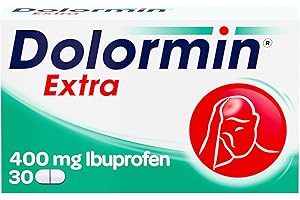 ‎DOLORMIN Dolormin® Extra – Schnelle Hilfe bei Schmerzen – wie Kopf-, Zahn- und Regelschmerzen – mit Ibuprofen-Lysin – 30 Stück