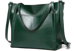 Coolives Borsa Tote con Tracolla da Donna Secchiello Borse a mano a Spalla in Pelle PU per Signora