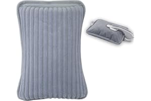 BEPER P203TFO002 Borsa Acqua Calda Elettrica con Rivestimento Morbido, Senza Filo, con Tasche per Mani – Riscaldamento in 15 Minuti, Mantiene Calore 2 Ore, Anti-Surriscaldamento