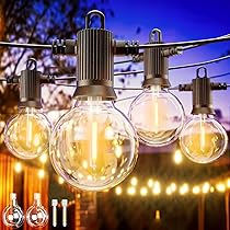 Zuske 10M Lichtsnoer voor buiten, LED lichtsnoer buiten met 15 1 warmwitte G40 breukveilige gloeilampen, IP65 waterdicht, buiten lichtsnoer voor tuin, terras, bruiloften, feesten, balkon, bistro Zuske 10M Lichtsnoer voor buiten, LED lichtsnoer buiten met 15 1 warmwitte G40 breukveilige gloeilampen, IP65 waterdicht, buiten lichtsnoer voor tuin, terras, bruiloften, feesten, balkon, bistro