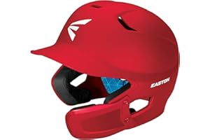 Easton Casco de bateo Z5 2.0 con Protector de mandíbula Universal, béisbol, sóftbol, Junior, Azul Rey Mate, Unisex