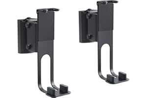 PureMounts PM-SOM-100 Supporto da parete per altoparlanti, compatibile con Sonos® One, Sonos® One SL, Sonos® Play: 1, carico: 3 kg, nero