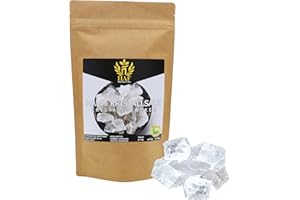 HAF® Morceaux de sel blanc Halit 1 kg | Gros morceaux de sel gemme sans additifs et naturels de la gamme Salt au Pakistan | Pierres de sel | Morceaux de saumure | Taille : 2-5 cm | Quantité : 1 x 1 kg