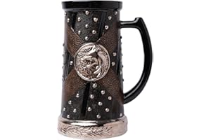 Grupo Erik Jarra The Witcher, 750ml - Taza medieval - Jarra cerveza - The Witcher merchandising - Taza The Witcher, The Witcher merchandising oficial