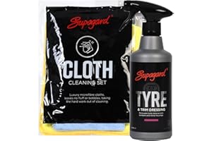 Supagard Tyre & Trim Dressing, 500ml – Matte Finish Tyre Shine – Back-to-Black Restorer for Tires, Bumpers, & Trims – Water-Resistant, Long-Lasting Protection, Easy Spray-On Formula