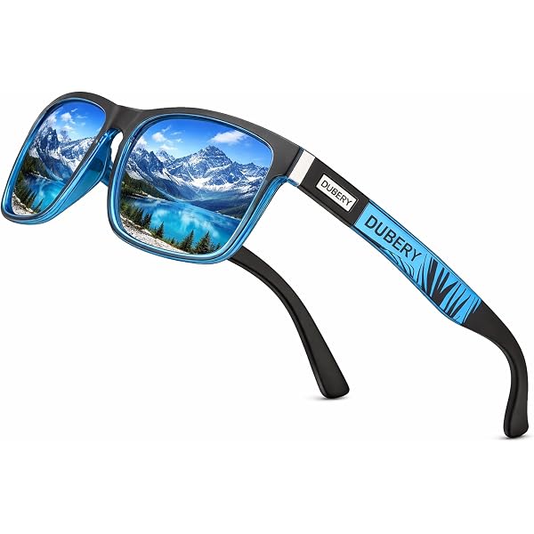 Lunettes De Soleil DG Eyewear – Verres Polarisés UV400 – Monture Noire Rétro – Neuf