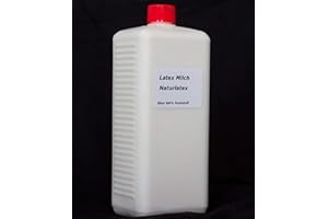 VEASION A Latex-24 1Liter Flüssiglatex Natur AMMONIAKFREI Gummi Semi Transparent lufttrocknend Latexmilch vorvulkanisiert abformen