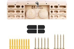 TWO STONES Climbing Training Rock Climbing Hangboard Home Equipment for Finger Strength & Fitness Climbing Hang Board Door Mounted Training Station for Climbers (CJ-HB2051)