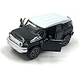 Toy Star Metal Toy Car Toyota Cruiser Fortuner Legender Suv With Openable Doors, High Speed Car With Pull Back Sunroof Dual Tone Sports Car For Kids. (1:32),Black
