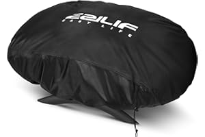 Ezilif Pokrowiec na grill Weber Q100/Q1000/Q120/Q1200/Q1400, pokrowiec na grill gazowy 600D Oxford, odporny na warunki atmosferyczne, do Enders URBAN, Explorer, pokrywa grillowa elektryczna, 70 x 45 x