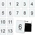 Plastic Numbered Tags Number Disc Number Token Rectangle (0-100, White)