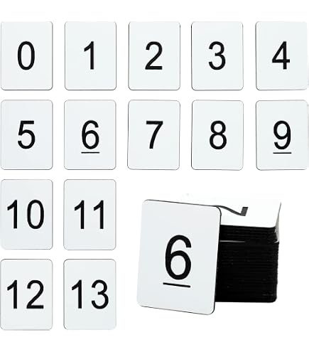 Wocpvm 35 Fogli Numeri Adesivi Piccoli Numeri Da 0 A 9 Numeri - 6