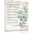 NymphFable Motivational Botanical Wall Decor Poster, Inspirational Quotes Wall Poster for Bedroom Living Room Decor 12x16 in Unframed