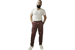 Petersabitidalavoro Pantaloni da Cuoco,Unisex, Chef, Pizzaiolo, Pasticciere,Panettiere,Cotone,con Laccio,Elastico,Made in Italy
