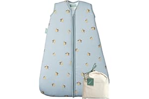MOLIS & CO molis&co - Saco de Dormir para bebé 2.5 TOG - 70 cm (0-6 Meses) - Saco Dormir Bebe Invierno (Unisex) - 100% algodón (Oeko-Tex 100) - Acolchado, Suave y Cálido - Colima