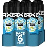 Axe Bodyspray Ice Chill Men's Spray Deodorant 150 ml - Pack of 6
