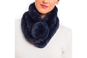 MELIFLUOS DESIGNED IN SPAIN Bufanda y Cuello de Pelo para Mujer: Cuellos de Moda para Otoño e Invierno