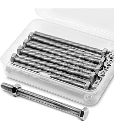 10 Vis M5x80mm En Acier Inox 304 à Tête Hexagonale DIN 912 - Marque Uxcell - Neuf Sous Emballage