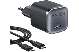 Anker Nano 45W USB C Ladegerät, kompakter Netzteil, Schnellladegerät für iPhone 17/Pro/Pro Max/iPhone Air/16/15, MacBook, Pixel 9, iPad, Samsung Galaxy S25 Ultra/S24 Serie (inkl. 1,8m Kabel)