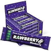 Rawberry Blueberry Şeker İlavesiz Vegan Gl&uuml;tensiz Kuruyemiş Bar (kutuda 15 Adet)