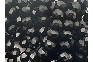 FILATI ITALIANI Set di perline Crystal Yury 8mm in sacchetto per realizzare borse eleganti e fashon all'ultima moda (325pz - nero - 02)