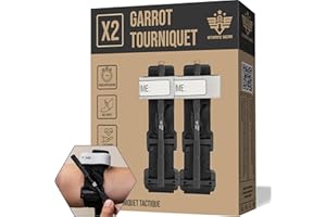 STRATE GEAR Pack x2 Garrot à Tourniquet cat Militaire infirmiere prise de sang medical pour kit de premier secours pour bras ou jambe