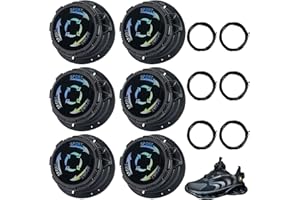 VIMMVID 6 pezzi di chiusura automatica a vite Lacci senza legare Lacci con chiusura rapida comoda e pratica, lacci per scarpe senza legatura, adatti per scarpe sportive ecc. (nero)