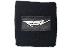 labelbike - POLSINO NERO COPRI SERBATOIO OLIO FRENI per MOTO APRILIA RSV-RSV4 ARGENTO SILVER