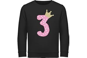 Shirtracer - Sweatshirt Kinder Pullover für Jungen - 3. Geburtstag - Dritter Krone Mädchen