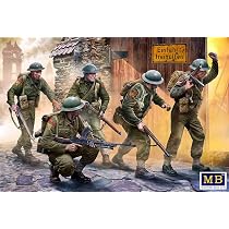 Masterbox 1:35 Scale British Troops Caen 1944 Figure, 13 x 13 x 38