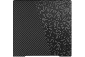 Nssnlur Piastra di costruzione in PEO PET 241x253.8 mm, piastra liscia in diamante PEO+fibra di carbonio PET in acciaio a molla piattaforma stampante 3D per Prusa i3 MK2/MK2.5S/MK52/MK3/MK3S/MK3S+/MK4
