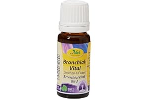 cdVet Naturprodukte BronchialVital Ornamental birds & exotics 10 ml - Supports the function of the upper respiratory tract, respiratory condition - self-cleaning mechanism of the bronchi -