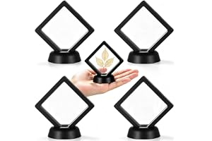 4 STK 3D Flygande Ram Displayram, Mynt Hållare Myntställ, Myntstativ Presentationsställ, 3D Flytande Ram Display Hållare för