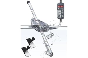 Pawfly Lumière LED d'aquarium 24/7 avec tubes fluorescents à spectre complet avec LED multicolores avec mode D/N - Effets monochromes - Minuterie et luminosité réglable