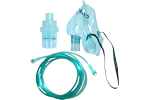 STAYPROTECH Nebuliser Replacement Set for Kids Respiratory Treatment Includes Nebuliser Chamber, 2.1m Long Tubing & Kid's mask, Universal Compatibility with Nebuliser Machine for Home & Travel Use.