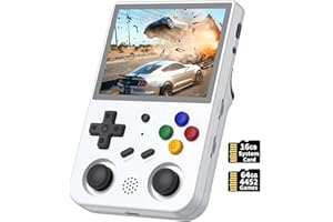 ANBERNIC RG353V Handheld Spielkonsole, Dual OS Android 11 and Linux System Support 5G WiFi 4.2 Bluetooth Moonlight Streaming HDMI Output Built-in 64G SD Card 4452 Spielkonsole