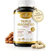 TRIPLE MAGNESIUM COMPLEX 5 IN 1 | Bisglycinate + Taurinate + Malate + Vitamins B6 and B12 | 250 mg Daily Elemental Magnesium