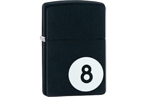Zippo 8 Ball Windproof Lighter - Black Matte