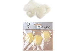 Grids London Ltd 3 Hair Net Snood Mesh Fine Bun Cover Equestrian Slumber Sleek Cover Invisible (Bun Net Blonde)