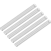 5 Stück Druckfeder 0,5 X 5 X 20 Mm – 304 Edelstahl, Silber, Für Maschinen & Reparaturen