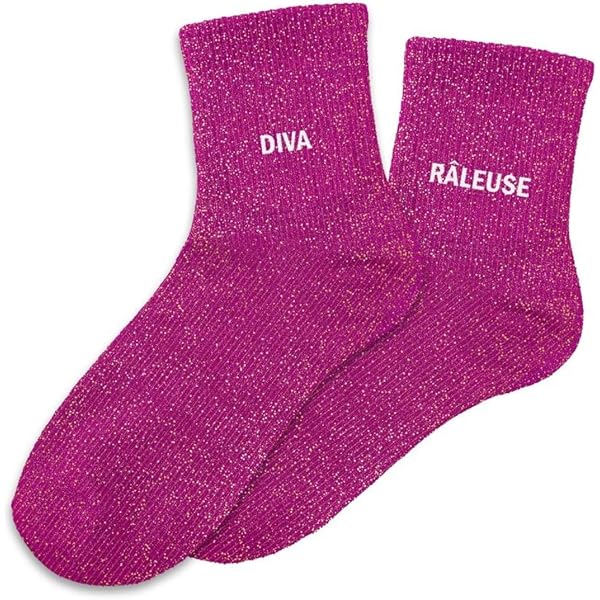 Chaussettes Paillettes Multicolores STC - Taille Unique - Unisexe 4 Saisons