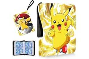 MUYANS Card Binder for Pokemon, 4 Pocket Trading Card Binder 400 Pockets 50 Page Card Holder Album